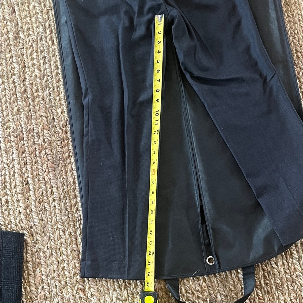 Custom Indochino charcoal wool suit. Silk burgundy lining. Jacket AND pants. - Picture 13 of 14